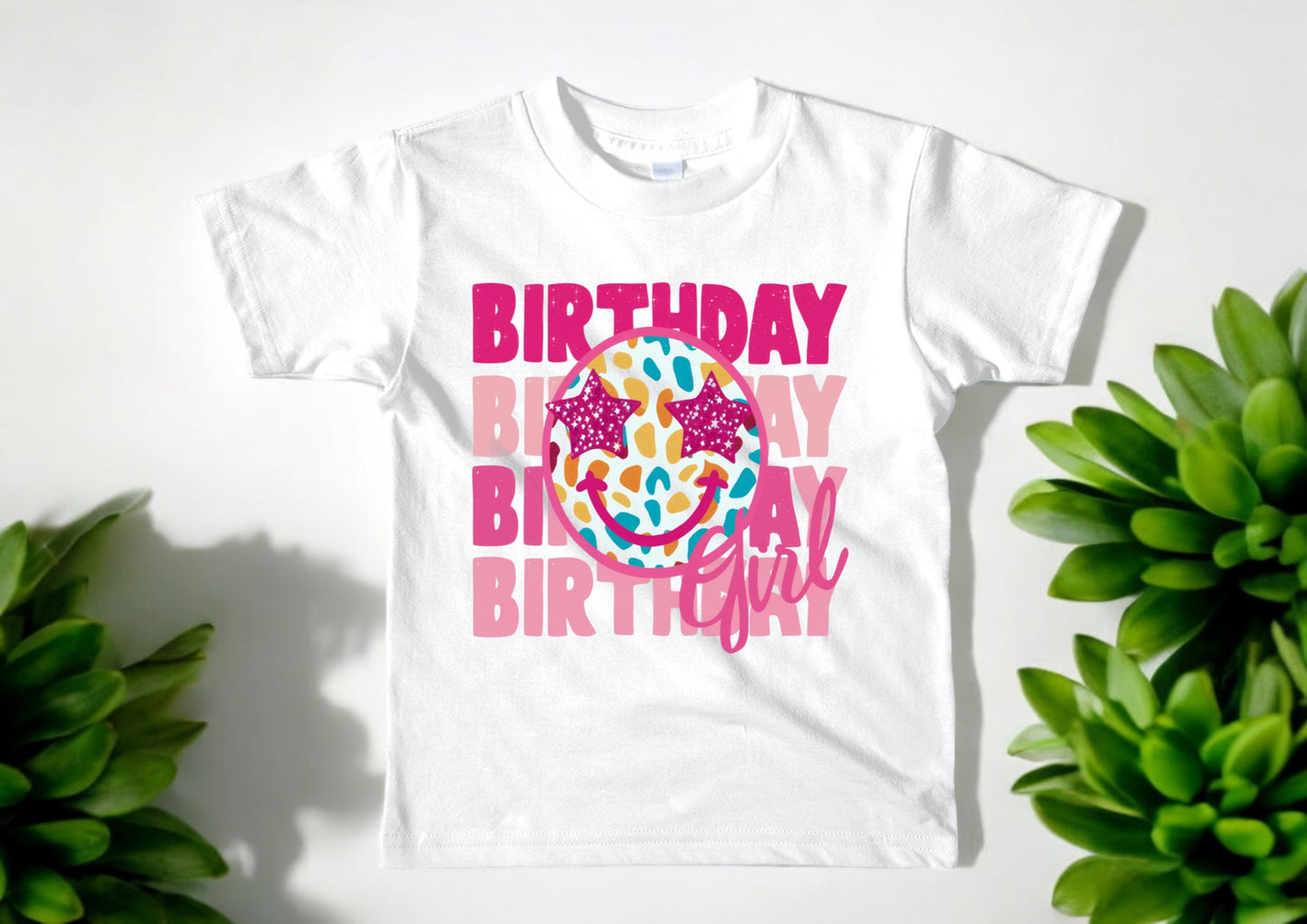 Birthday Girl Smiley Face T-shirt