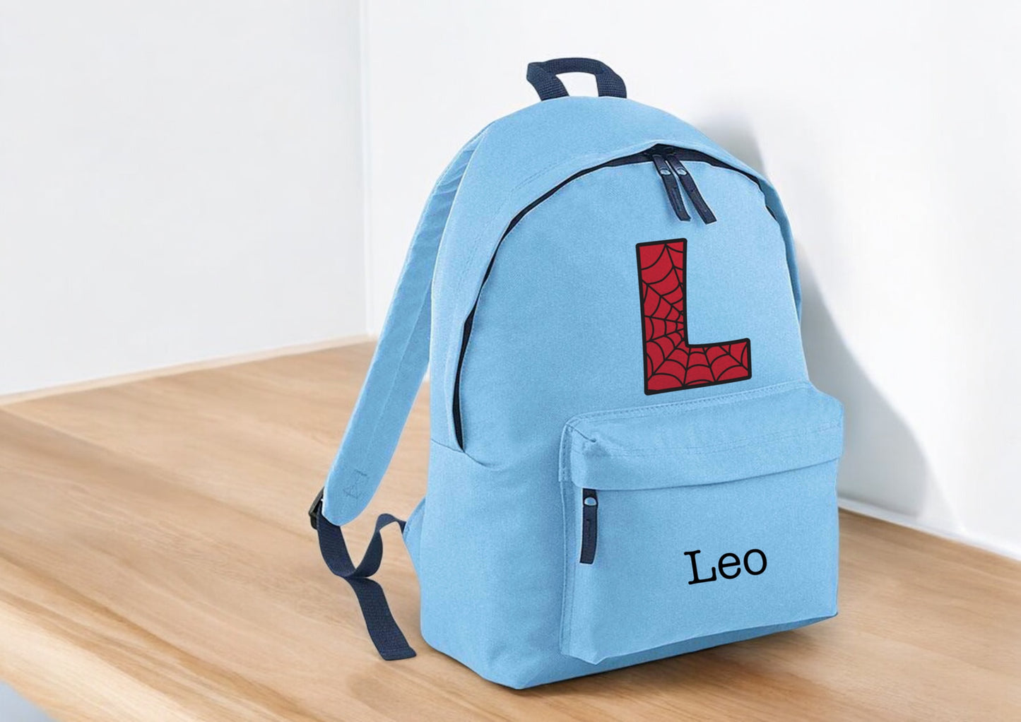 Web Themed Initial Personalised Backpack