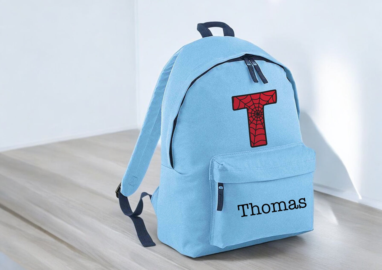 Web Themed Initial Personalised Backpack