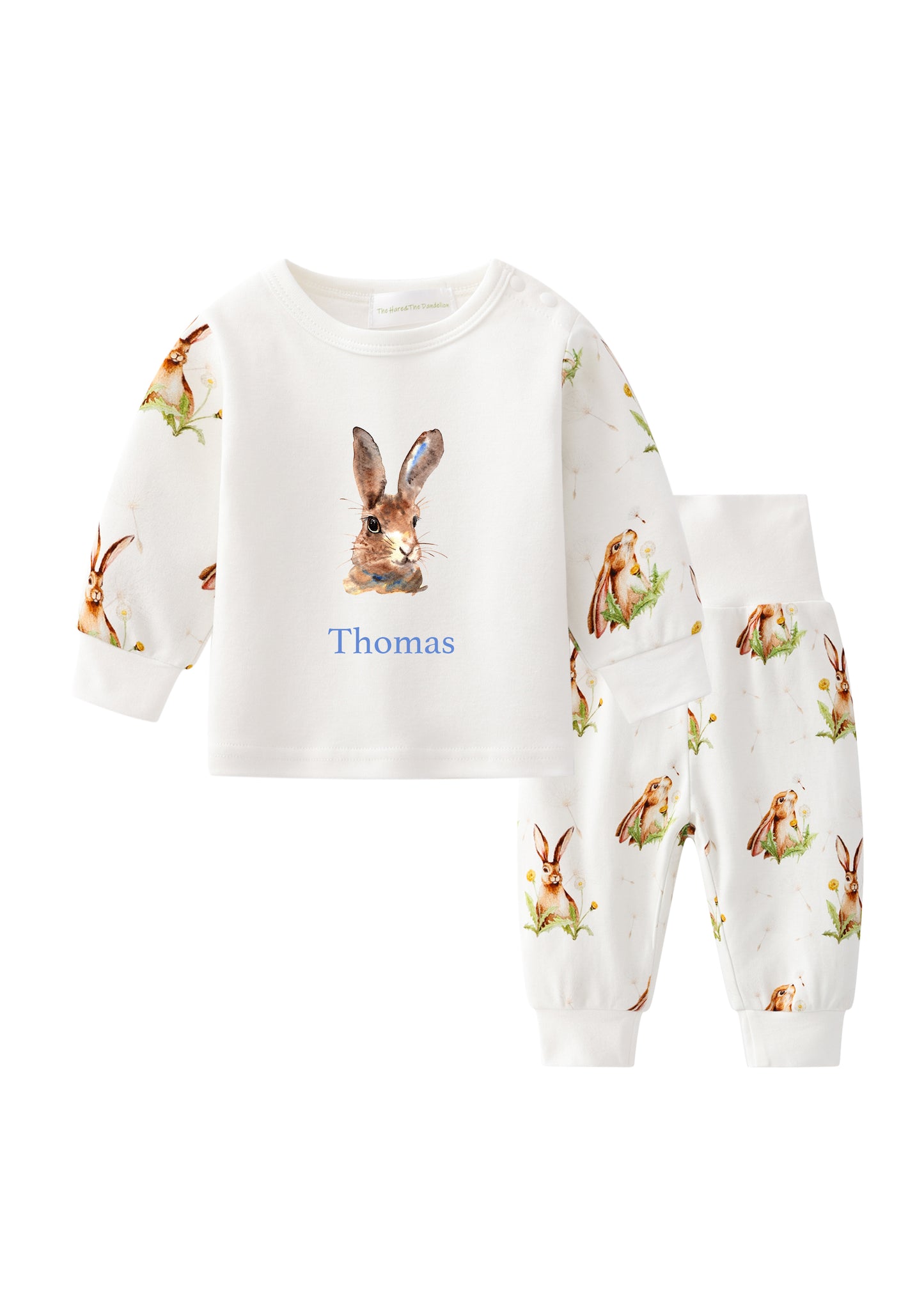 Personalised Hare & Dandelion Themed Loungewear